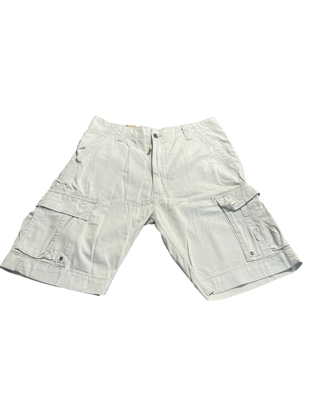 Levi's Light Beige Men's Cargo Utility Shorts - Rugged Multi-Pocket W36